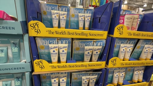 Vacation Classic Lotion SPF 50, 2-Pack of 6 fl oz Bottles with Air Freshener