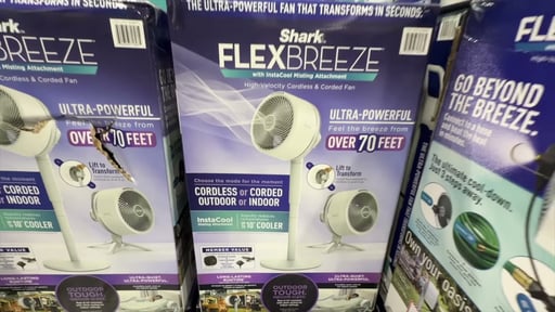Shark FlexBreeze Cordless Fan with InstaCool Misting Attachment