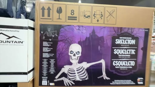 Giant Ground Breaking Skeleton with LCD Eyes and Sounds