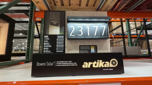 Artika Solar Bowen Address Sign