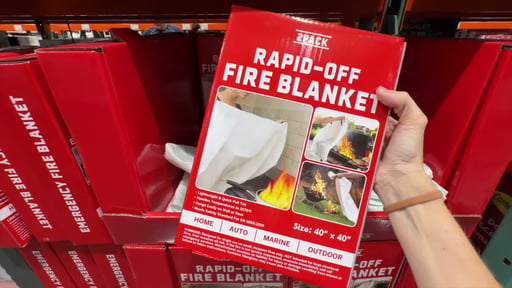 RAPID-OFF Fire Blanket 2-Pack