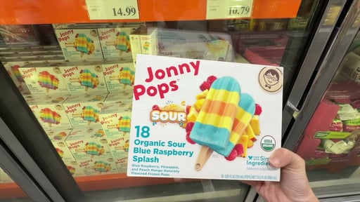 Jonny Pops Sour Blue Raspberry 18 Count Box