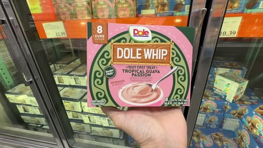 Dole Whip Tropical Guava Passion Frozen Cups, 8 x 3.6 FL OZ