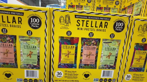 Stellar Mini Pretzels Variety Box, 36 CT