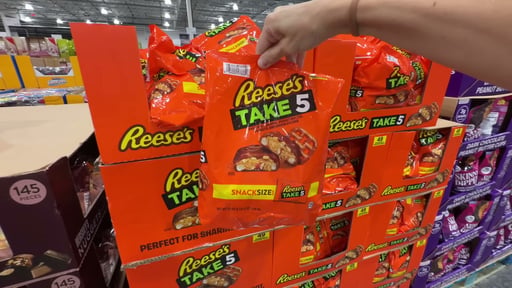 Reese's Take 5 Snack Size Candy Bars, 37 oz Bag