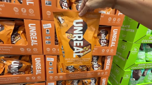 UNREAL Dark Chocolate Caramel Peanut Nougat Bars 15.4 oz