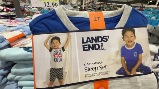 Lands' End Kids' 4-Piece Pajama Set