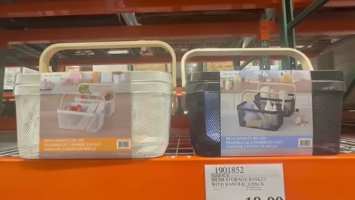 Edifice Mesh Storage Basket with Handle, 2-Pack