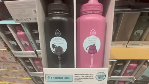 ThermoFlask 32 oz Stainless Steel Water Bottle, 2-Pack