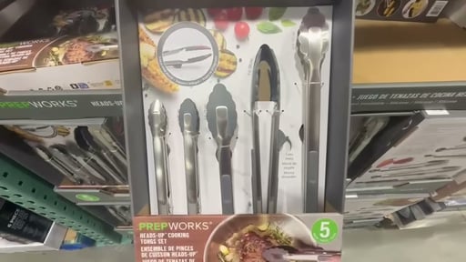 PrepWorks Heads-Up Cooking Tongs 5-Piece Set