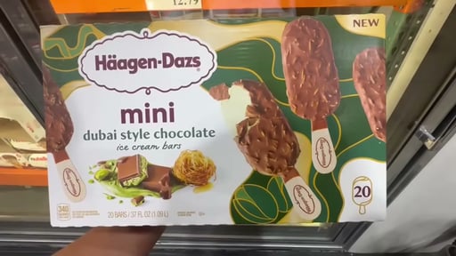 Häagen-Dazs Mini Dubai Style Chocolate Ice Cream Bars, 20-Count