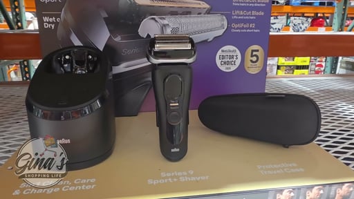 Braun Series 9 Sport+ Electric Shaver with Clean & Charge Station and PowerCase