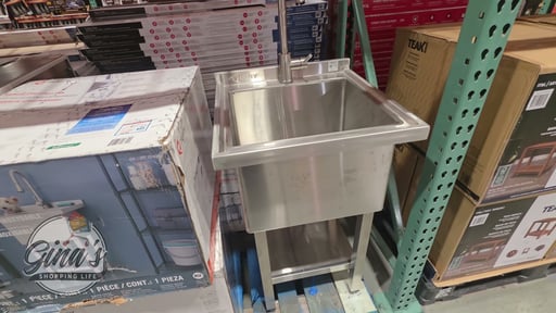 Trinity Utility Sink with Pull-Out Faucet 18x16x13