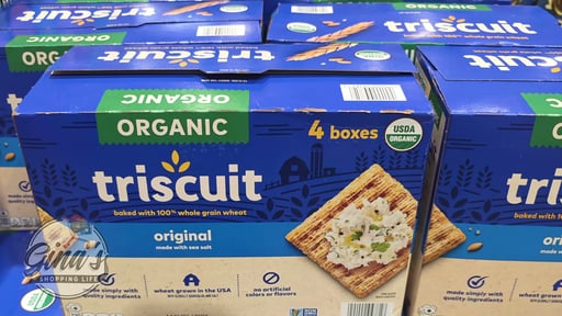 Nabisco Organic Triscuit Crackers, Original, 36 oz (4 boxes of 9 oz)