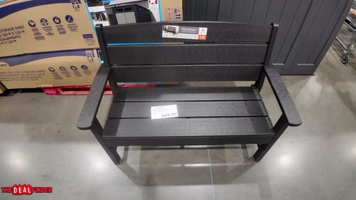 POLYWOOD Long Beach 48" Bench - Black