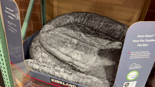 Kirkland Signature AeroCloud Faux Fur Cuddler Pet Bed