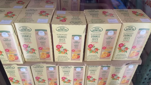 Don Simon 100% Pure Orange Juice, 4 x 33.8 fl oz (4.22 qt)
