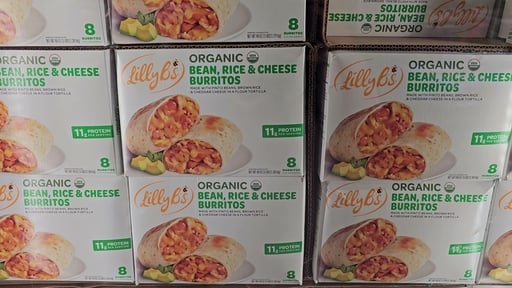 Lilly B's Organic Bean, Rice & Cheese Burritos