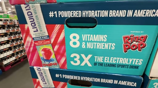 Liquid IV Sugar Free Hydration Multiplier Ring Pop