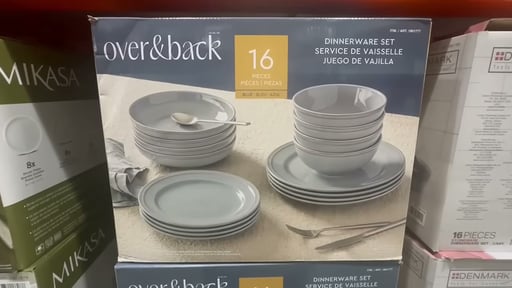 over&back 16-Piece Lake Como Dinnerware Set