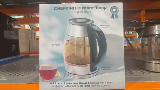 Chefman Kettle 1.8 Ltr with Tea Infuser