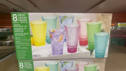 Jia Wei 22 oz. Drinkware Set of 8