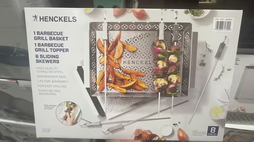 Henckels Kabob and Grill Basket Set, 10-Piece