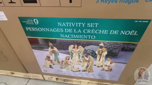 40" Outdoor Nativity Set of 9