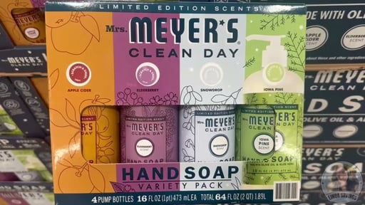 Mrs. Meyer's Clean Day Hand Soap Variety Pack, 4 × 16 fl oz