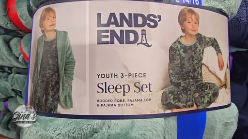 Lands' End Youth 3-Piece Sleep Set