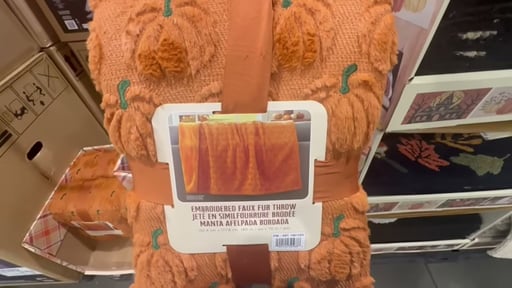 Halloween Embroidered Faux Fur 60" x 70" Throw