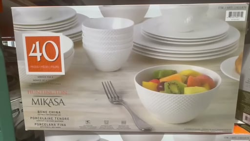 Mikasa Bone China 40-Piece Dinnerware Set – Samantha / Huntington