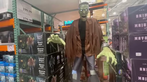 7.5' Animated Monster with LCD Eyes & Sound
