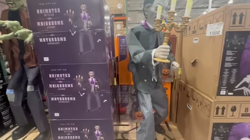 6' Animated Vampire Butler with LED Eyes & Sound