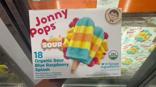 Jonny Pops Sour Blue Raspberry 18 Count Box