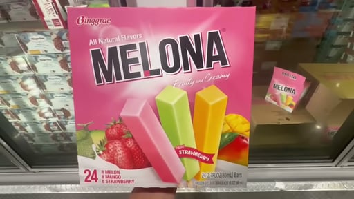 Melona Ice Bars Mango/Strawberry/Melon 24 Count, 2.7 oz Each