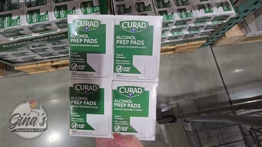 Curad Alcohol Prep Pads, 4 Boxes, 100 Count