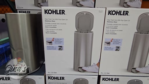 Kohler 8L Stainless Steel Bathroom Step Can