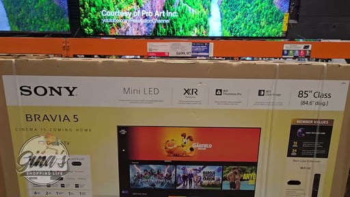 Sony 85" BRAVIA 5 85" Class (84.6" Diag) 4K UHD Mini LED TV
