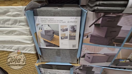 Allspace Collapsible Fabric 3-Pack Storage Bins