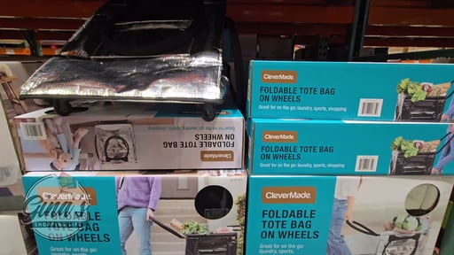 CleverMade Foldable Tote Bag on Wheels