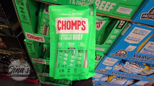 Chomps Jalapeno Grass Fed Beef Sticks 12/1.15 oz