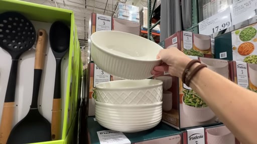 Trudeau 3-Piece Porcelain Serving Bowls
