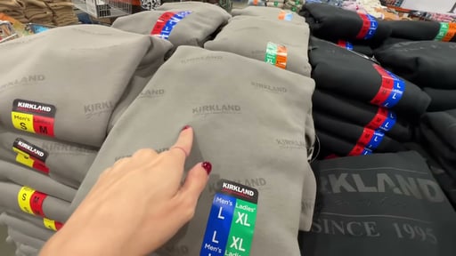 Kirkland Signature Unisex Logo Crewneck Sweatshirt