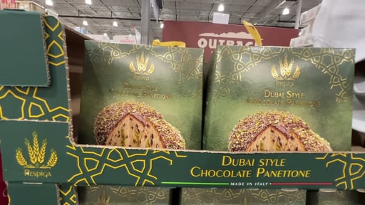 Respiga Dubai Style Chocolate Covered Panettone 26.46 oz