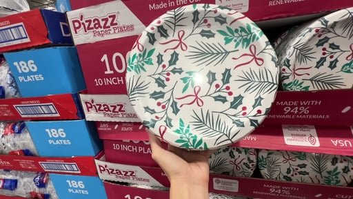 Pizazz Winter 10" Plate, 100 Count