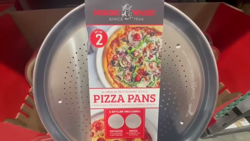 Nordic Ware 2-Piece 16" Pizza Pan Set