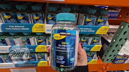 Kirkland Signature Mini Ibuprofen 200mg 500 Count Softgel