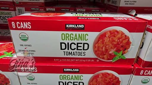 Kirkland Signature Organic Diced Tomatoes 8/14.5 oz (7.25 lbs)