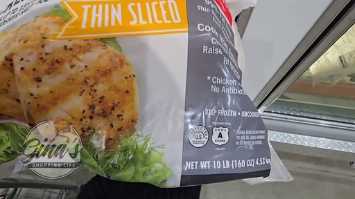 Kirkland Signature Thin Sliced Chicken 10LB Bag
